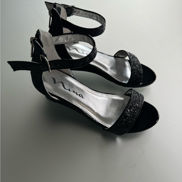 Nina Sparkle Wedge Sandals - little girl size 2 - Picture 1 of 3